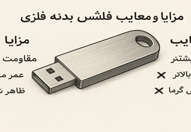 مزایا و معایب فلش بدنه فلزی